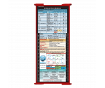 WhiteCoat Clipboard® Trifold - Red Critical Care Edition